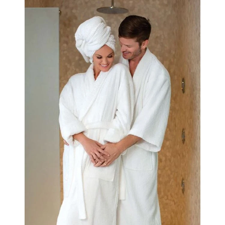 12 oz. Kimono Collar Terry Bathrobe 1