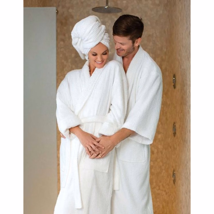 12 oz. Kimono Collar Terry Bathrobe