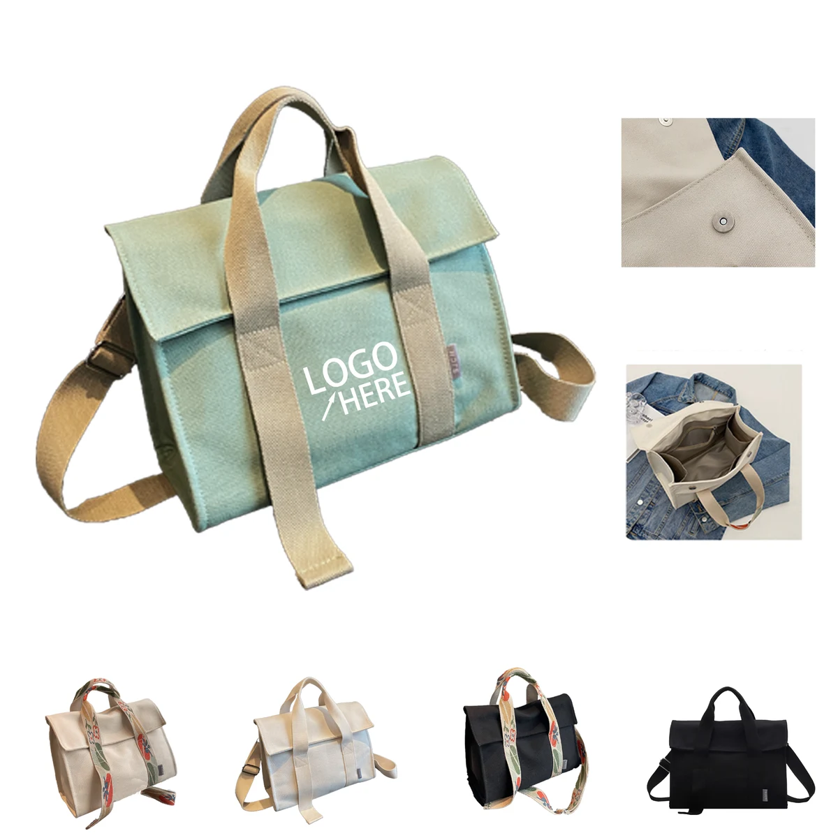 Artistic Canvas Shopping Bag 1