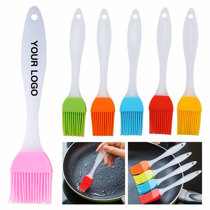 Short Handle Silicone BBQ Brush for Grilling