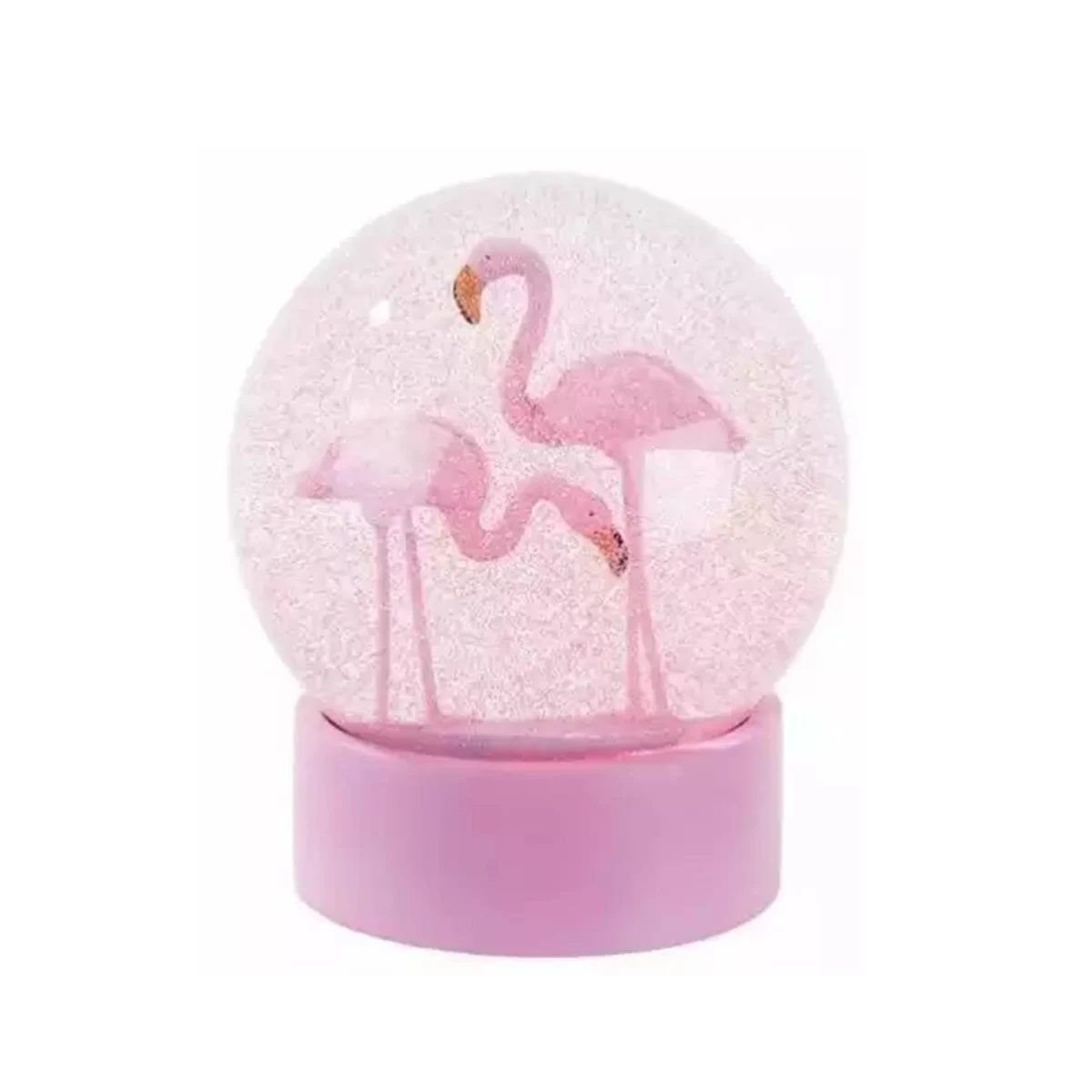 Custom Flamingo Snow Ball 1