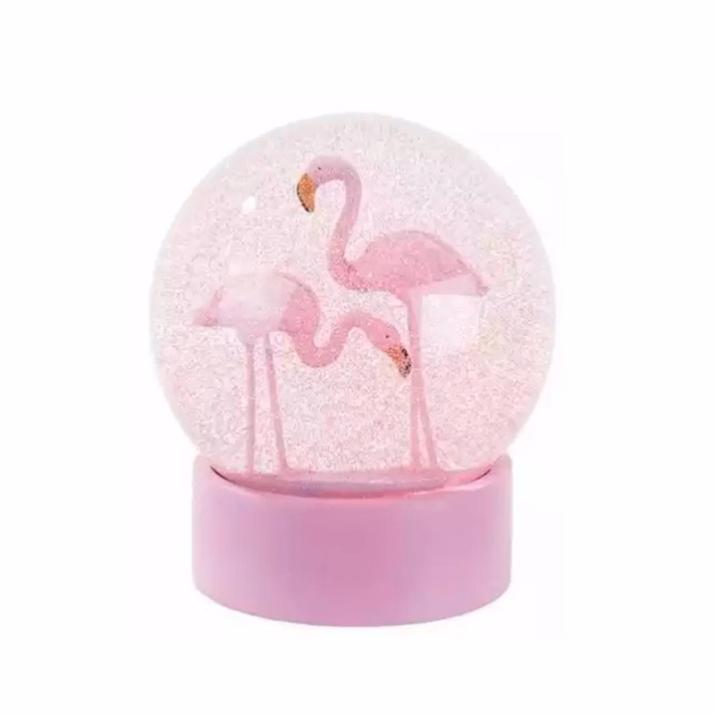 Custom Flamingo Snow Ball