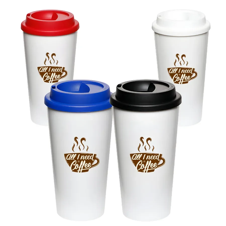 Barista Bliss Plastic Tumblers, custom tumbler with logo imprint 1