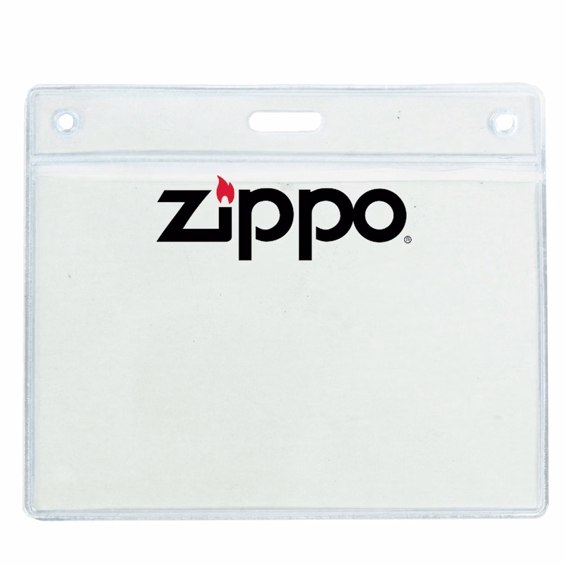 3" H x 4" W inch Printed Badge Holder - Clear Vinyl