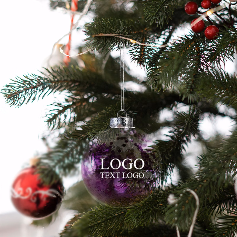Shatter Resistant Confetti Holiday Ornaments