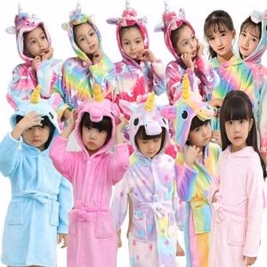 Soft Unicorn Hooded Galaxy Bathrobe