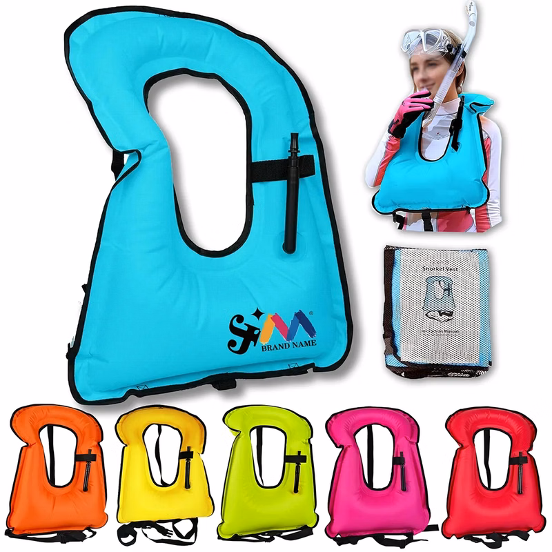 Durable Adjustable Diving Swimming Inflatable Snorkel Vest