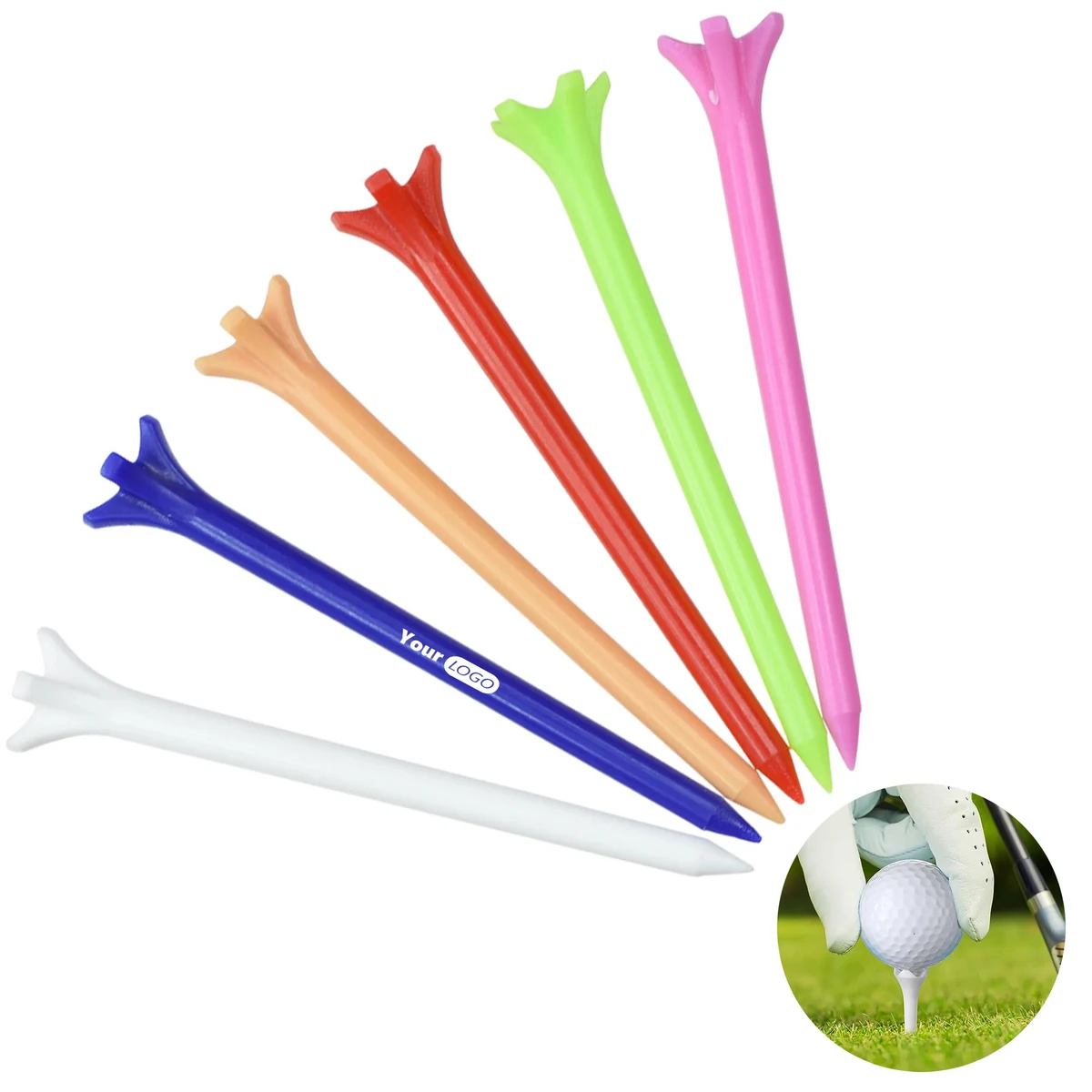 Plastic 50 Golf Nail Ball Holders 1