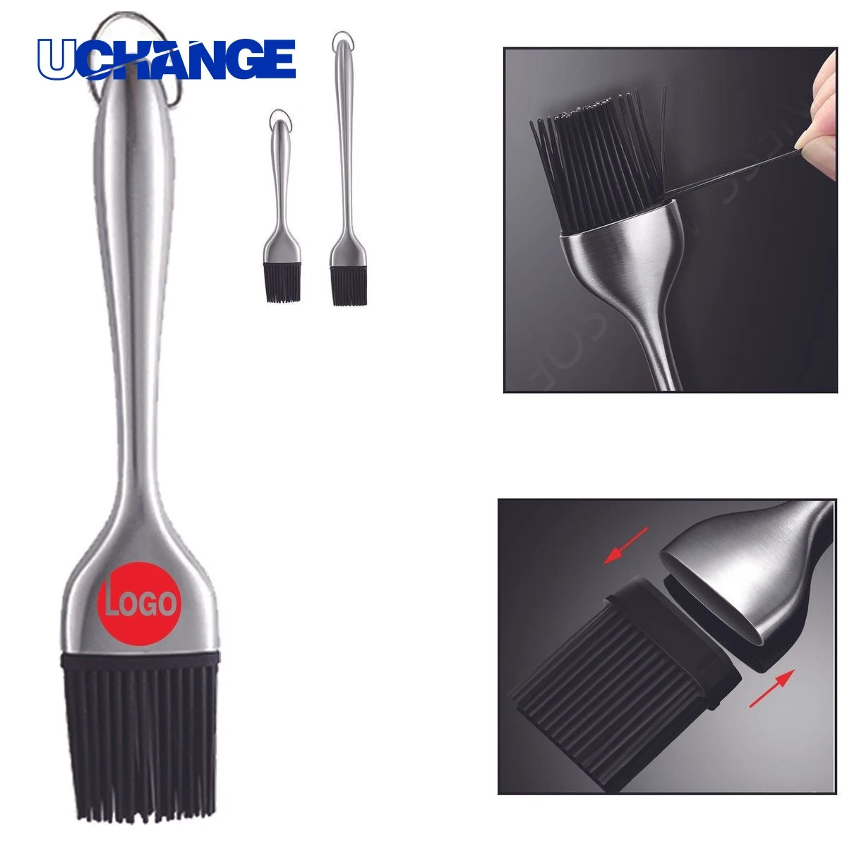 Food Grade Stainless Steel Barbecue Cleaning Brush 1
