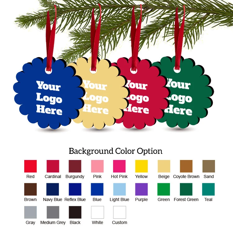Free Shipping Solid Color Christmas Ornament - Flower 1