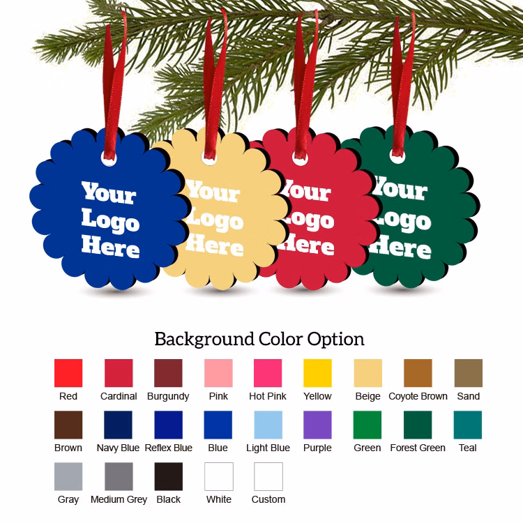 Free Shipping Solid Color Christmas Ornament - Flower