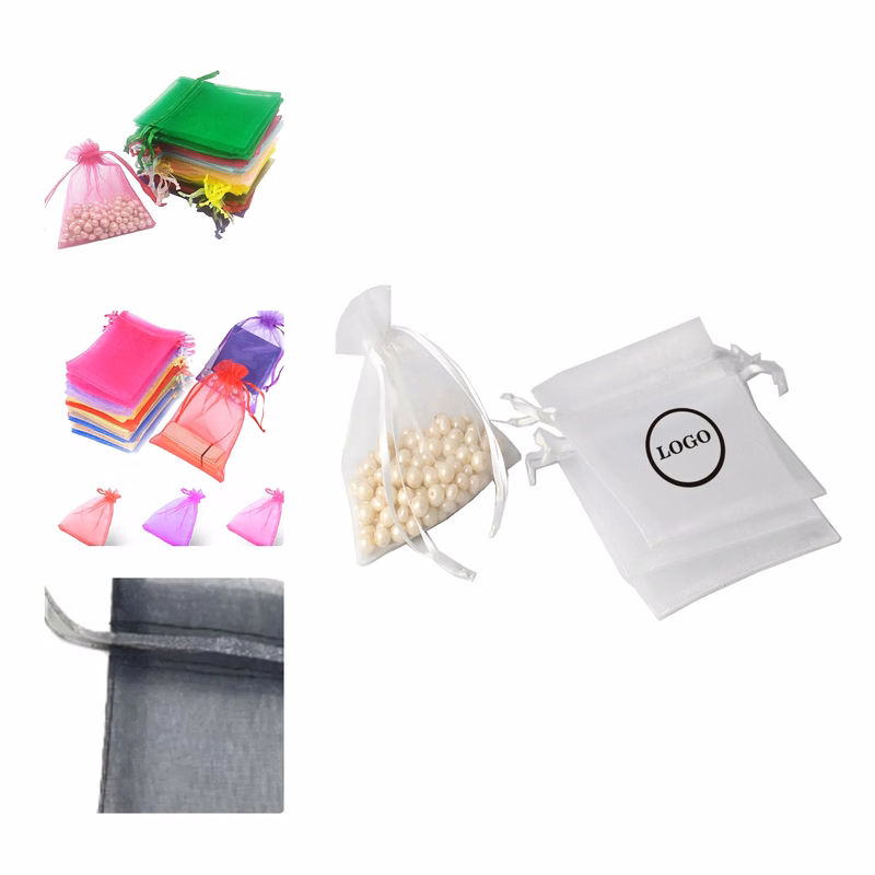 MOQ50 Drawstring Organza Gift Bags
