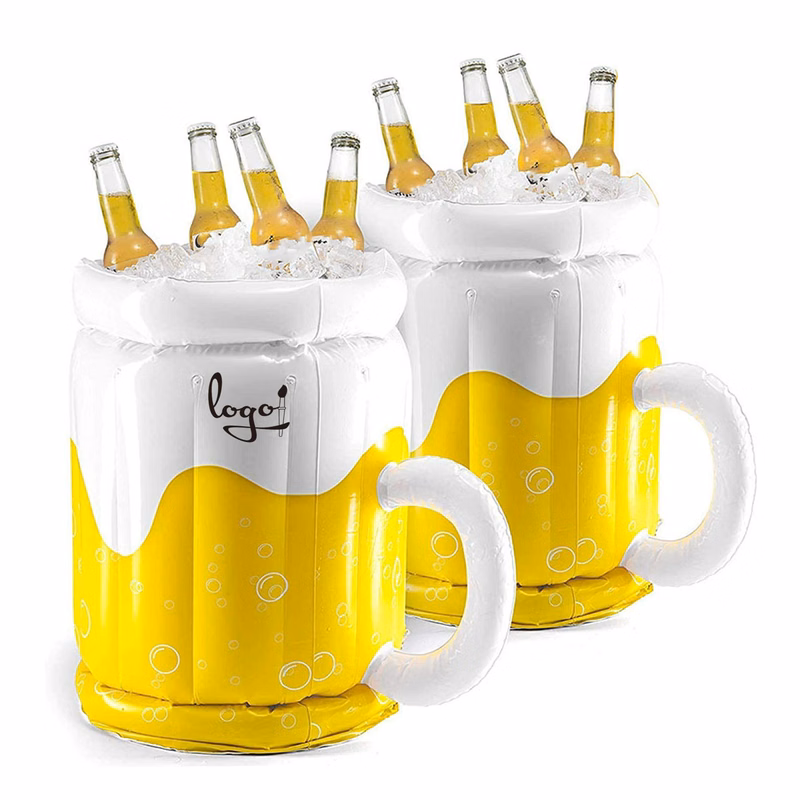 MOQ20 Large Inflatable Beer Mug Ice Bucket Cooler