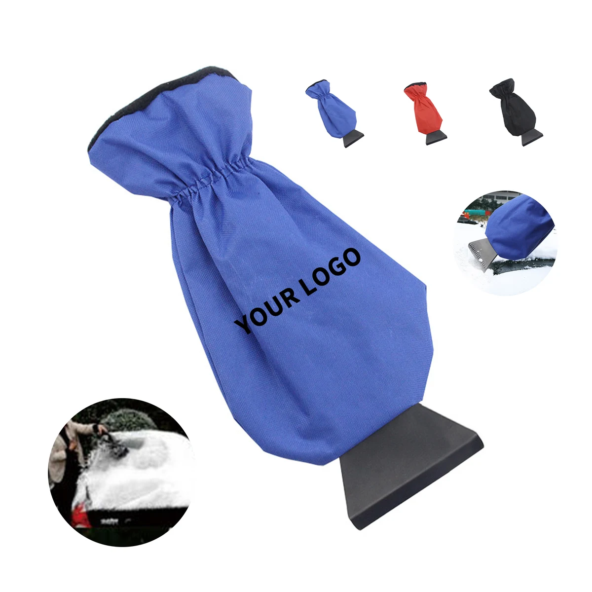 Fleece Lined Ice Scraper Mitt 14.9" Length X 3.9" Width 1