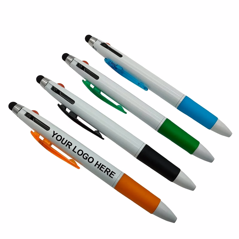 Three-Color Stylus Ballpoint Pen