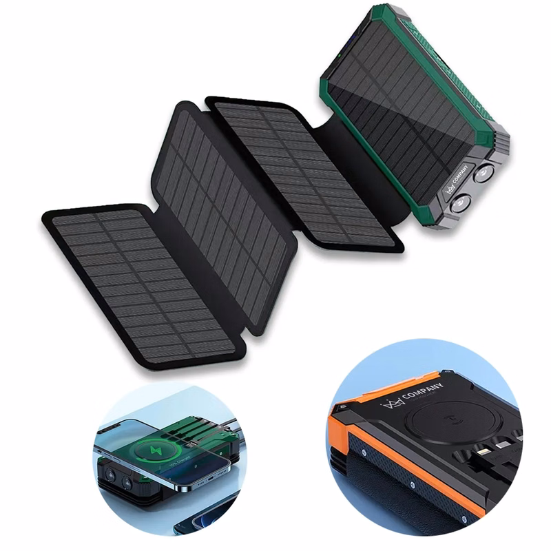 20000mAh Solar Charger with 4 Panels Power Bank