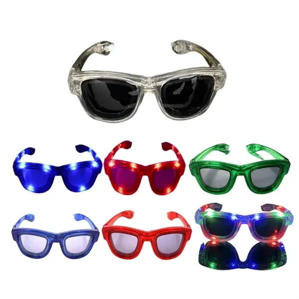 Custom LED Party Glasses 7.1 inch with Battery — Safety & Night Event Promotion 1