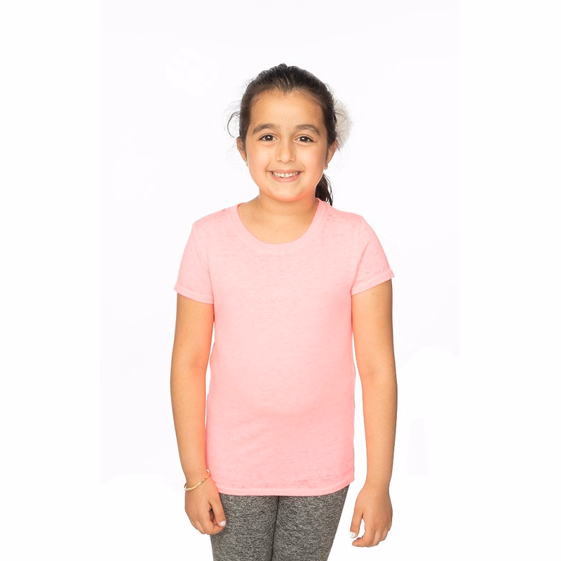 Youth Burnout Wash Short Sleeve Girls Tee