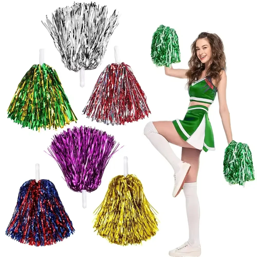 500 Streamer Solid Paddle Handle Poms 1