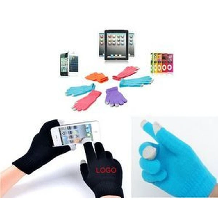 Unisex Touch Screen Wool Gloves for Electronic Devices (11"x4 3/4") 1