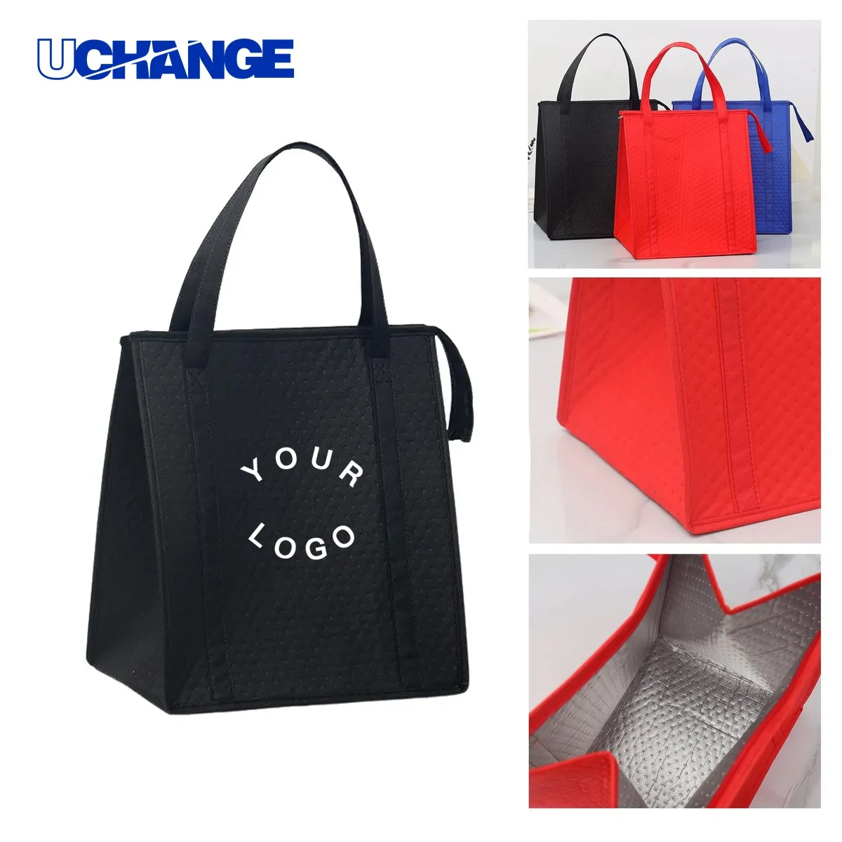 Thermal Non Woven Tote Bag Carrier for Food Transport 1