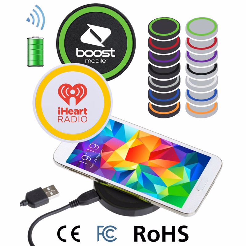 Union Printed, QI Wireless Charger Pad - 1-Color Print
