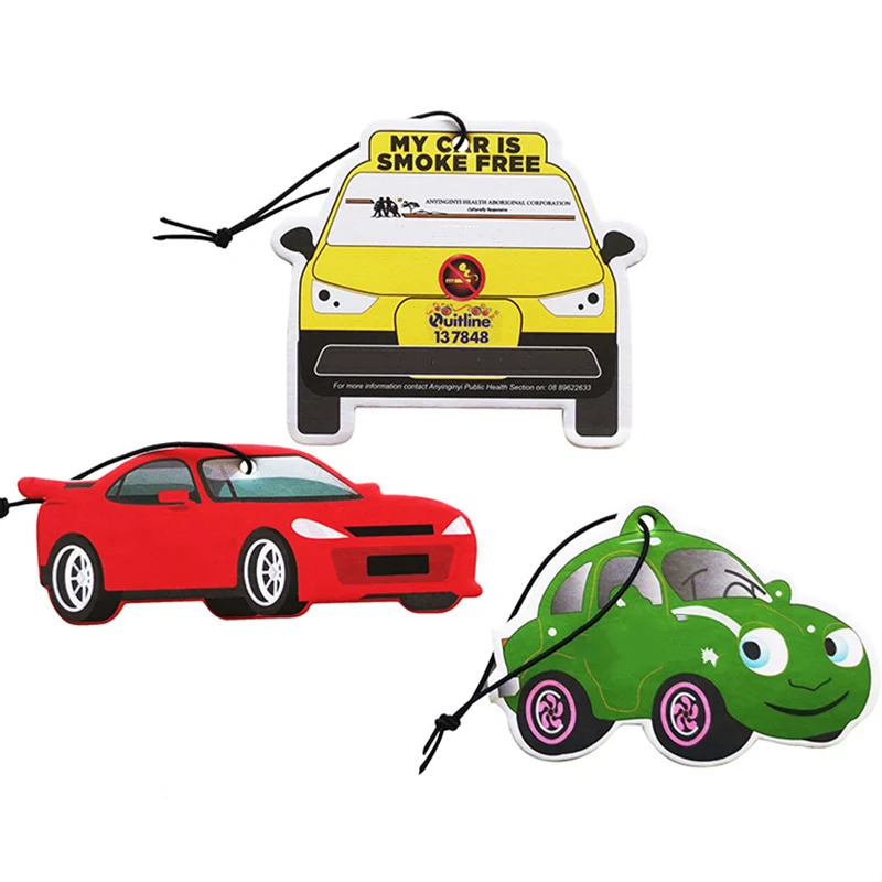 Car Shape Full Color Printed Air Freshener up to 10 sq inches 1