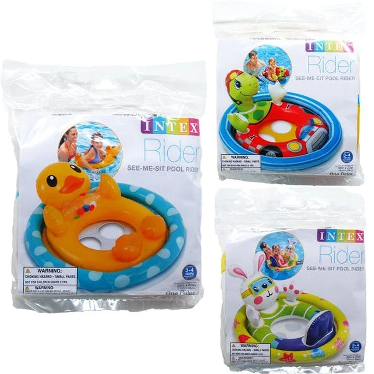 Intex Kids See-Me-Sit Inflatable Pool Rider 28" 1