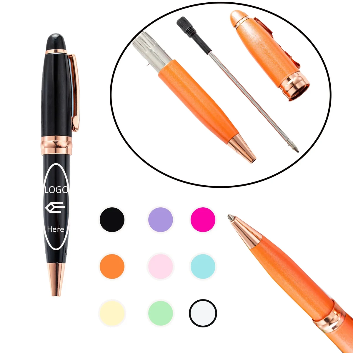 4"L x 0.4"W Stylus Ballpoint Pen 1