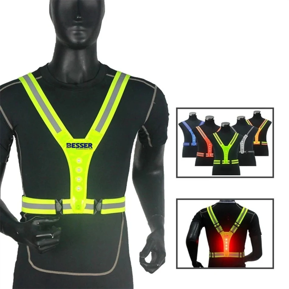 Adjustable Reflective LED Vest 1