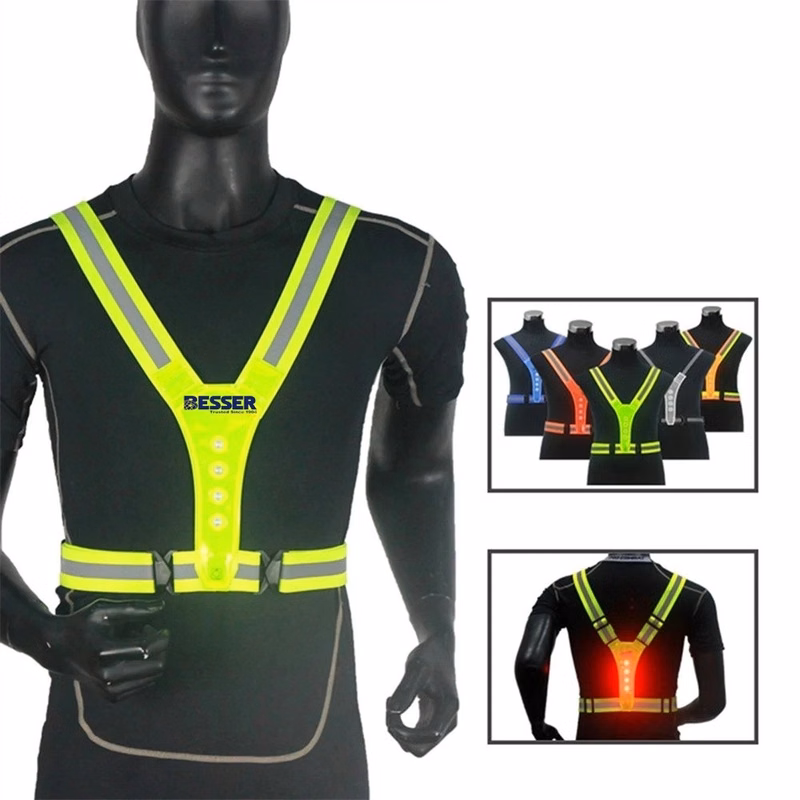 Adjustable Reflective LED Vest