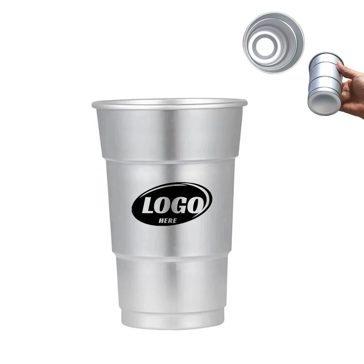16oz Recyclable Aluminum Cup MOQ 50pcs 1