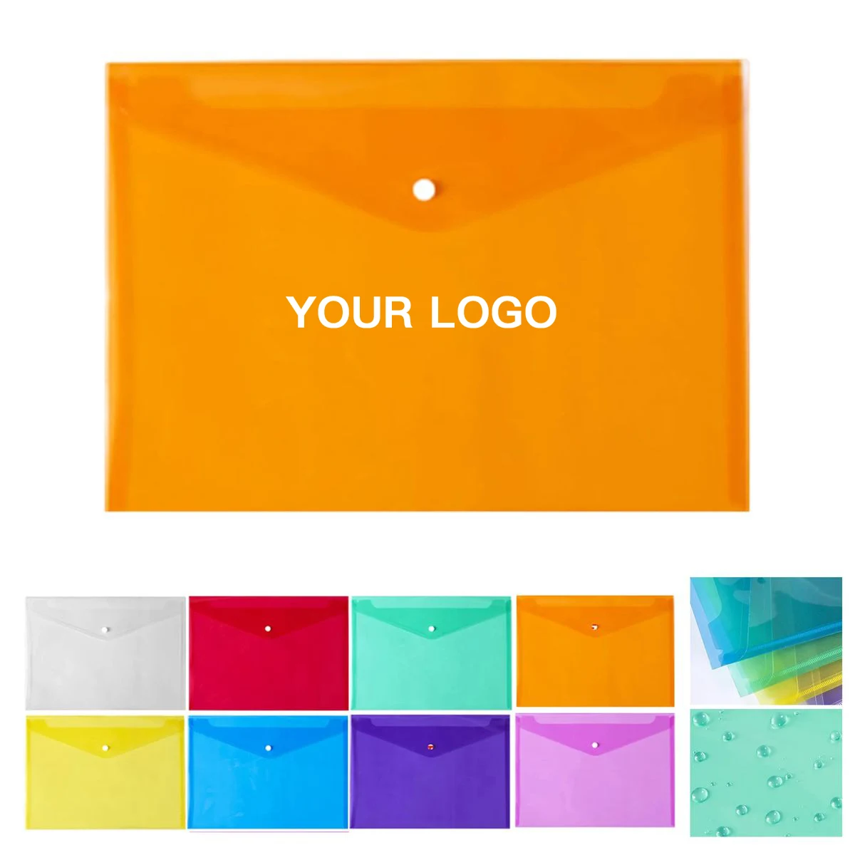 Full Color Printed File Folder with Snap Button 1