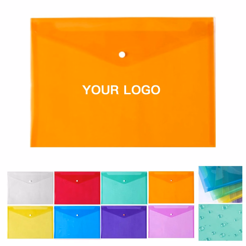 Full Color Printed File Folder with Snap Button