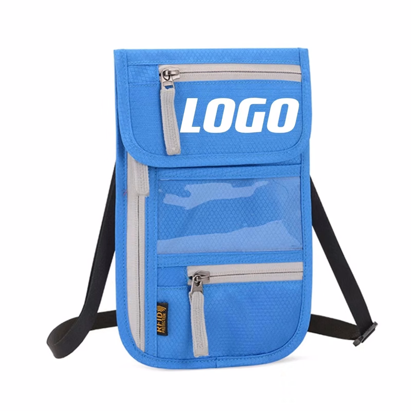 Custom RFID Blocking Travel Pouch Passport Holder Wallet