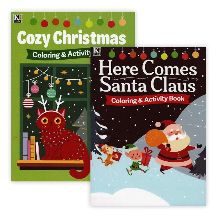 Christmas Coloring & Activity Books - Assorted Themes 1