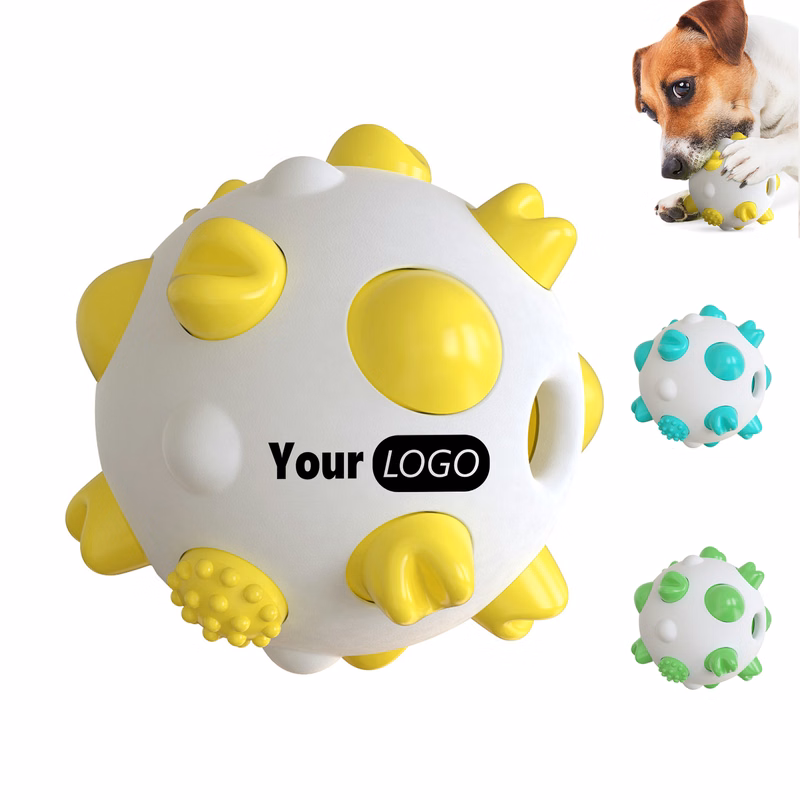 Rubber Spherical Chewing Resistant Dog Molar Stick Toy