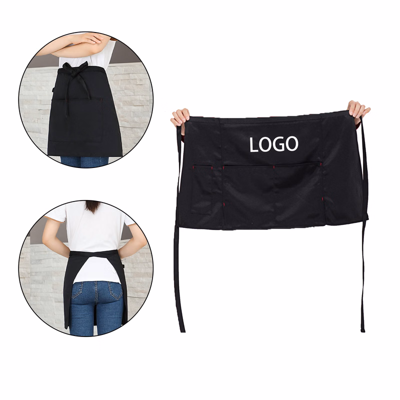 MOQ:10pcs Short Chef Aprons