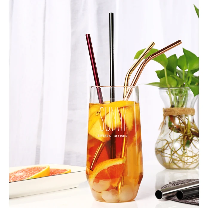 Reusable stainless steel drinking straw 1