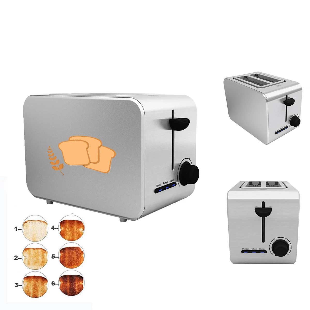 2 Slice Bread Toaster 1