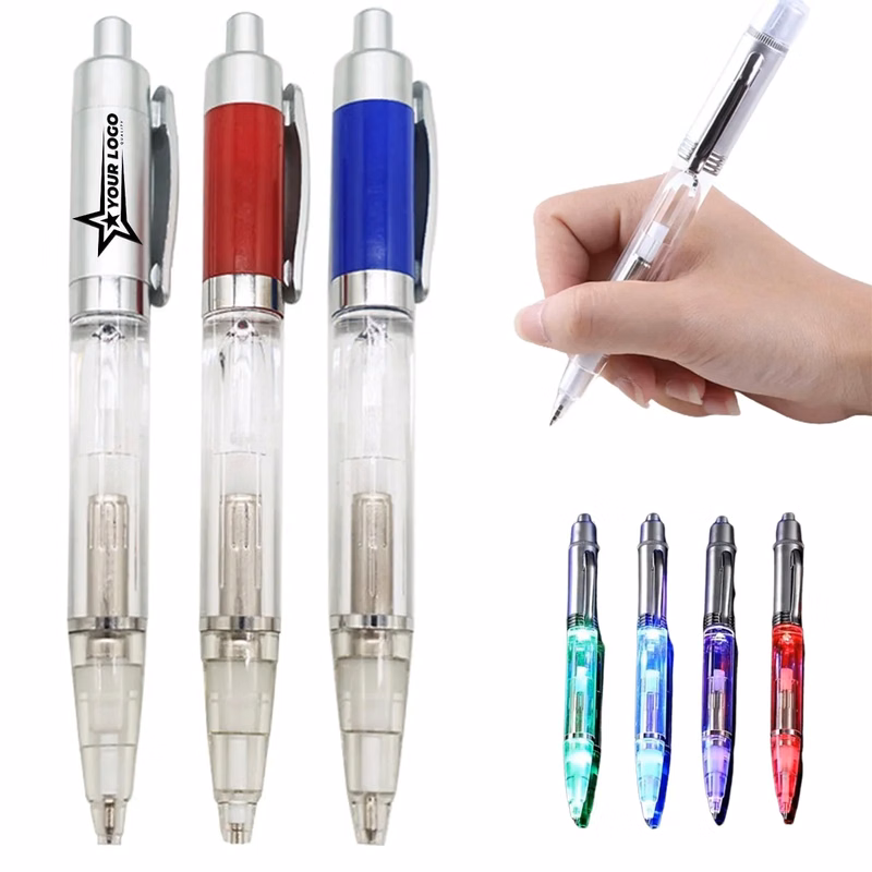 2-in-1 Lighted Tip LED Penlight Ballpoint Light-Up Pen