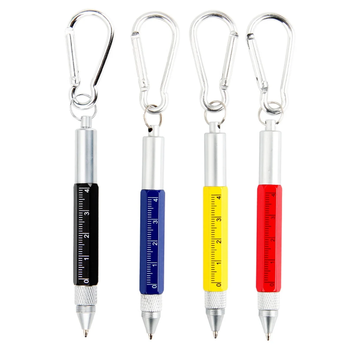 Screwdriver Ruler Stylus Pen With Carabiner 1