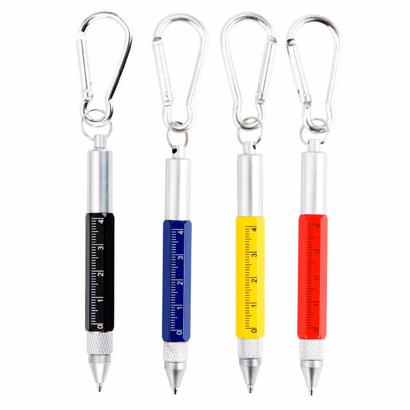 Screwdriver Ruler Stylus Pen With Carabiner