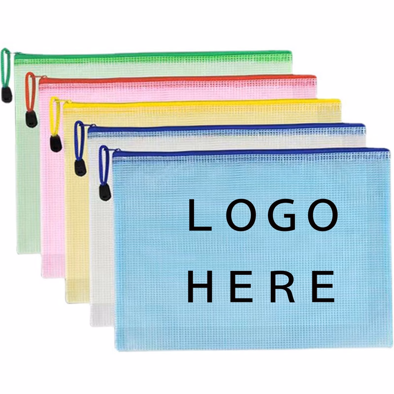 Waterproof Zipper Pen File Document Folders Pockets