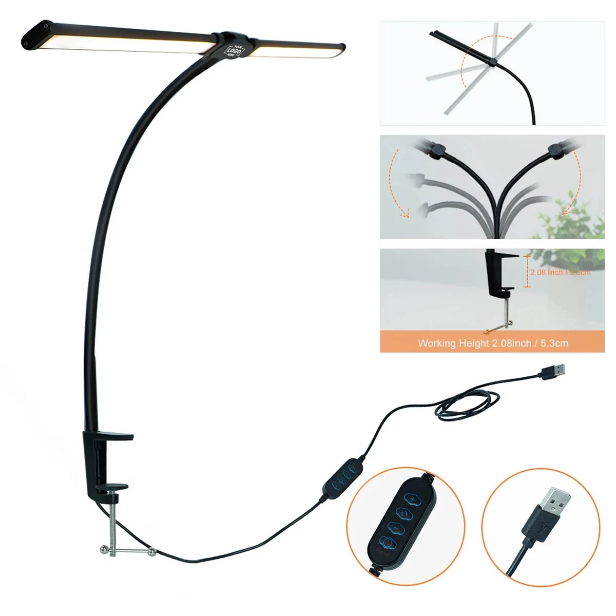 LED Desk Lamp With Clamp 1
