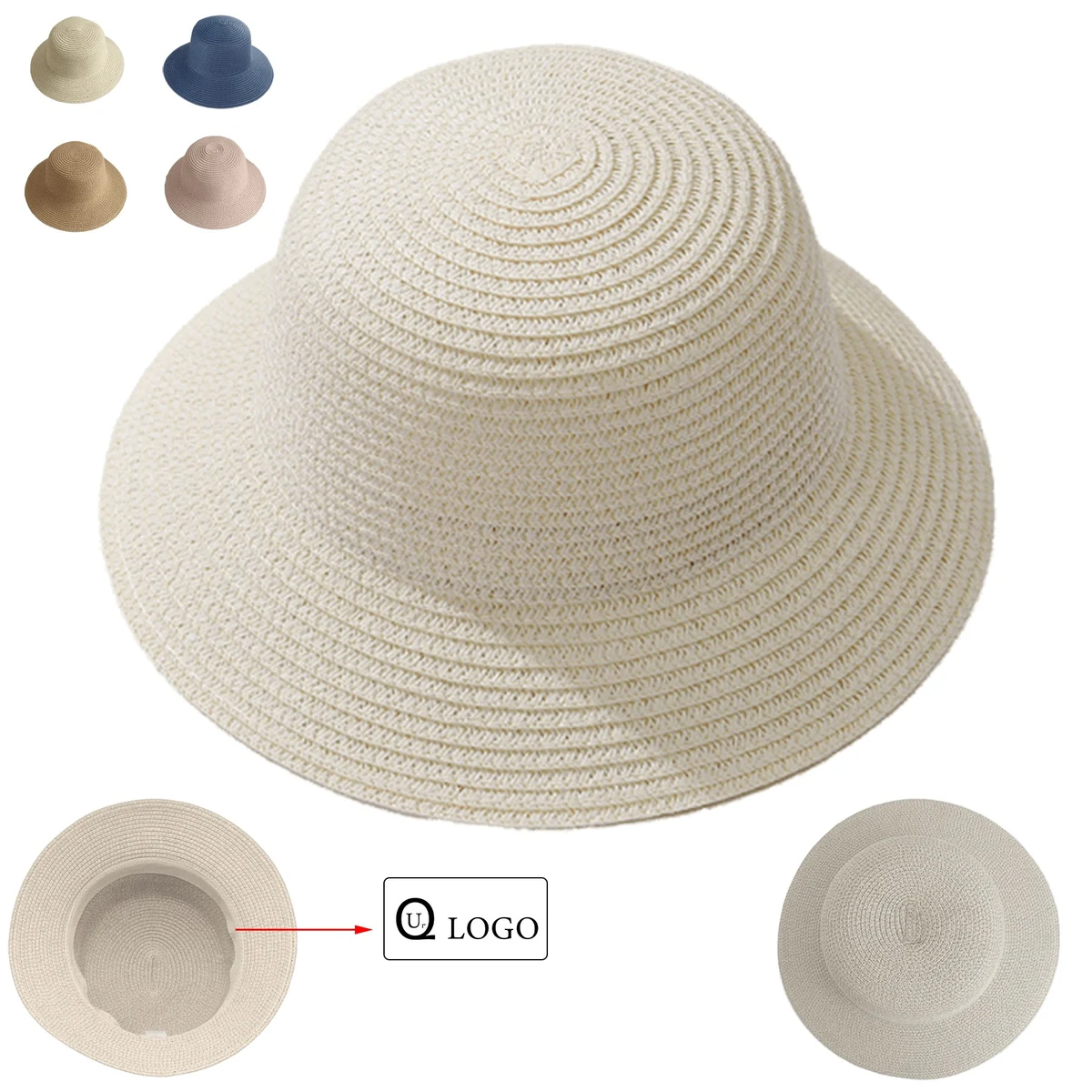 Women'S Diy Summer Sun Protective Straw Hat 1