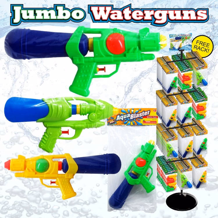 Jumbo Water Blasters - Assorted Plastic