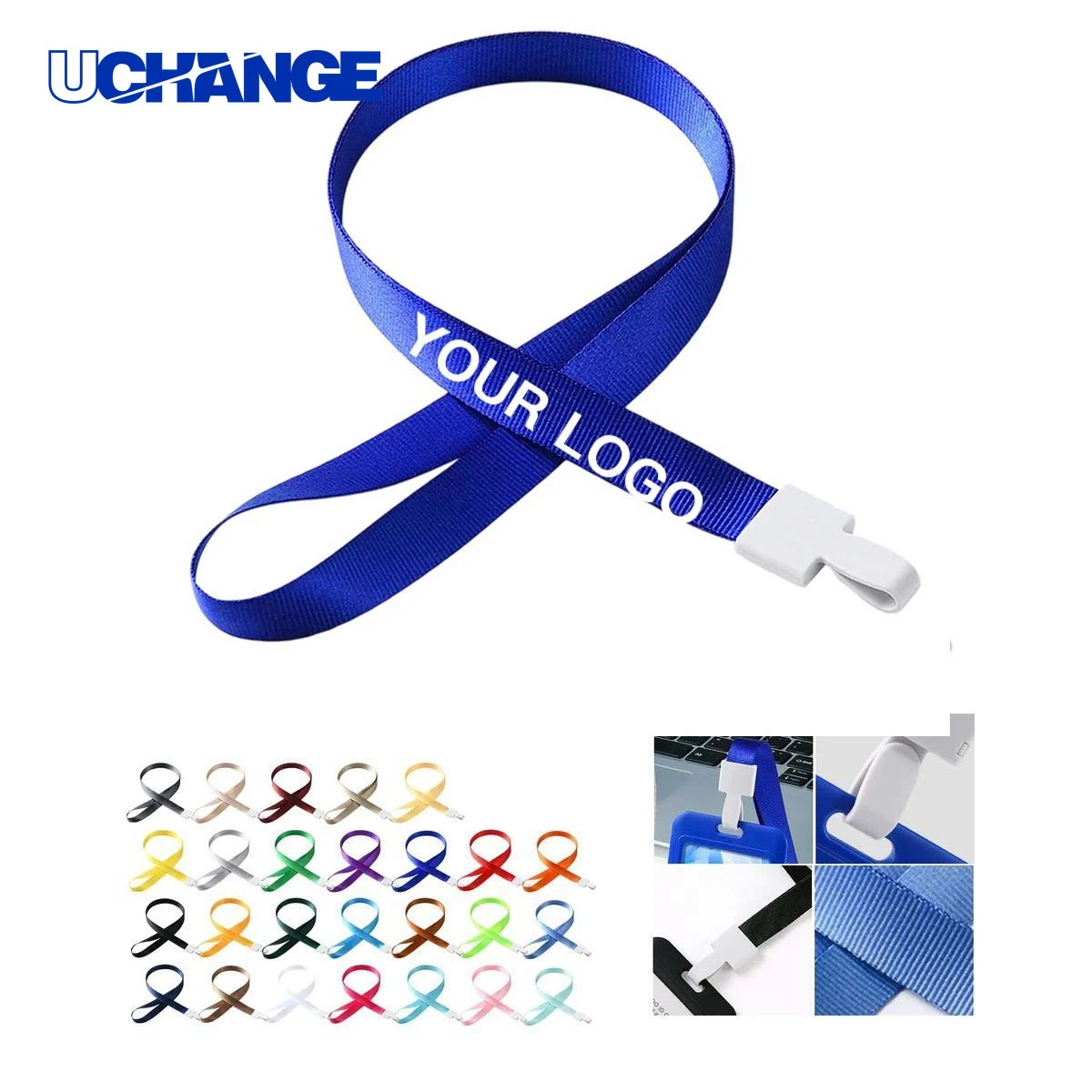 Adjustable Polyester Lanyard Strap for ID Badges 1