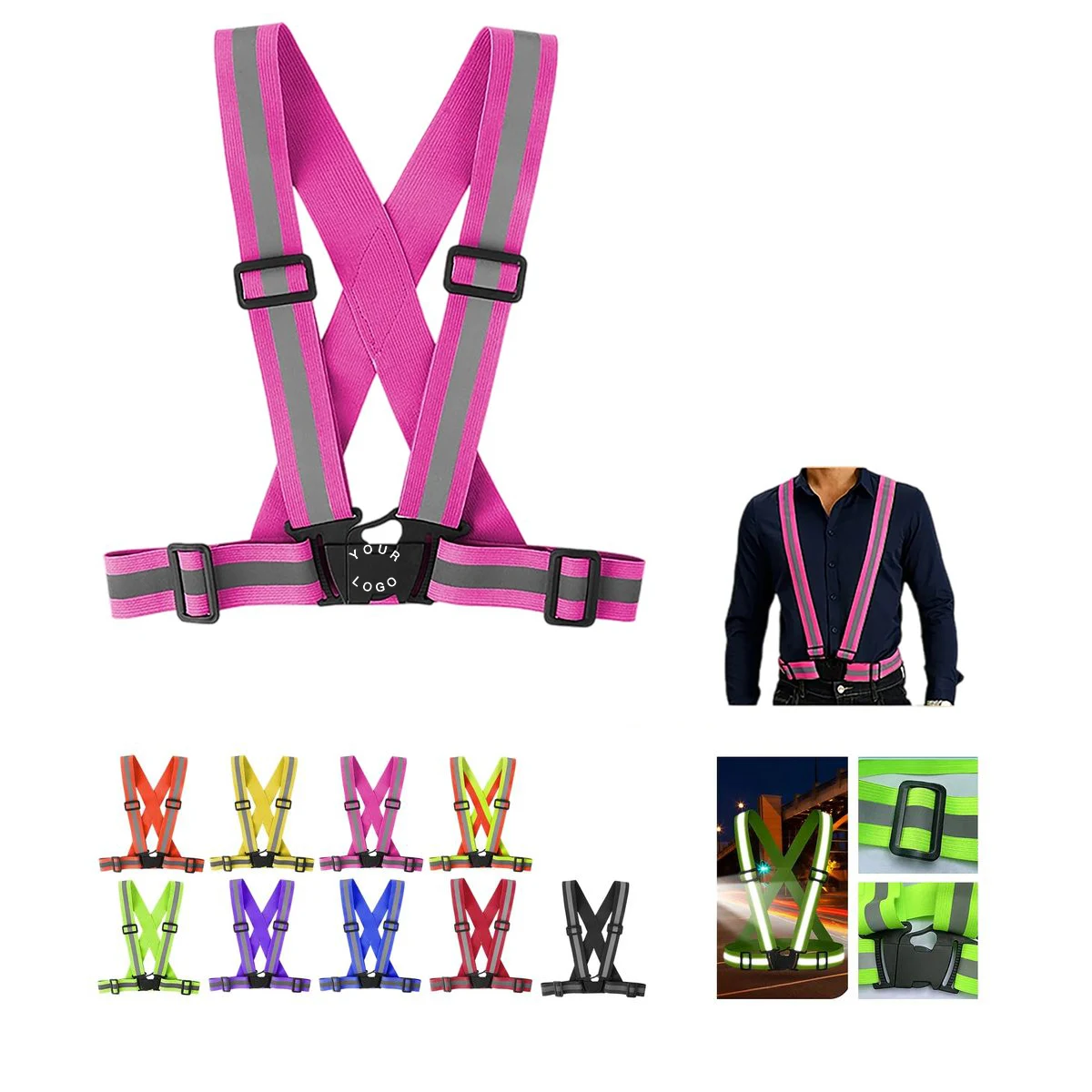 High Visibility Polyester Safety Vest 1
