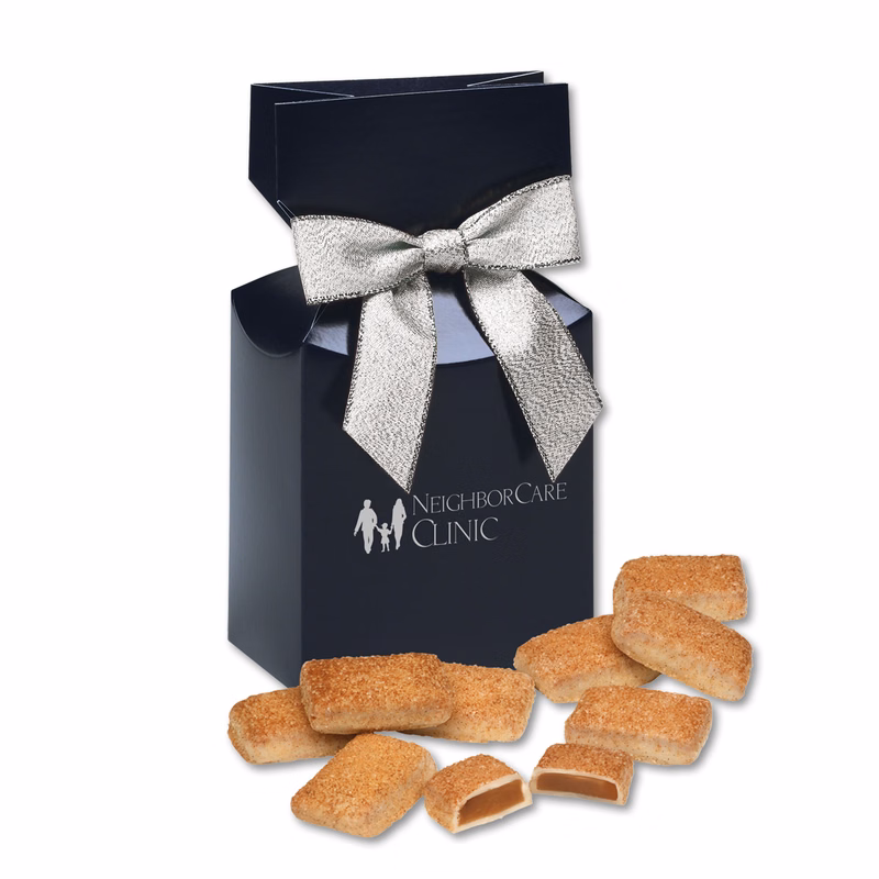 Cinnamon Churro Toffee in Navy Premium Delights Gift Box